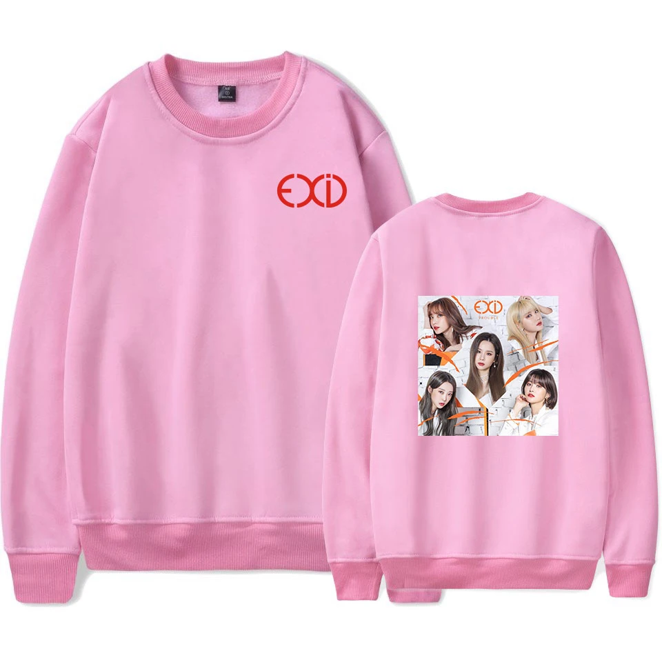 2019 Новый 2D принт KPOP EXID альбом полнолуние Свитера с круглым вырезом в стиле