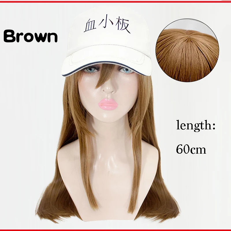 Комиксы аниме на работе! Парики для косплея красные кровяные клетки белые парики