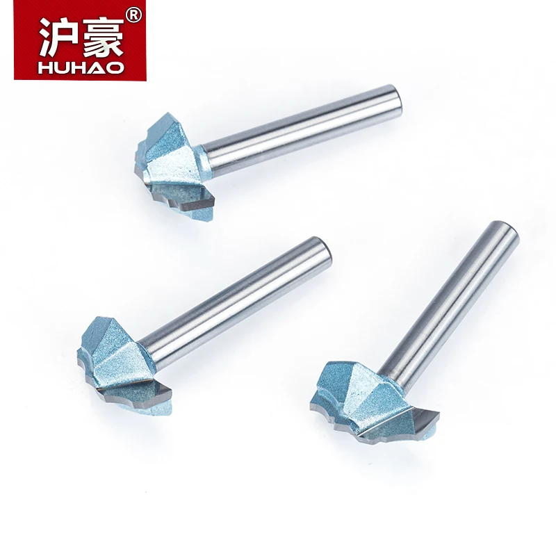 HUHAO 1/4 &quotхвостовик полукруглый бит 2 фрезы для дерева без подшипник