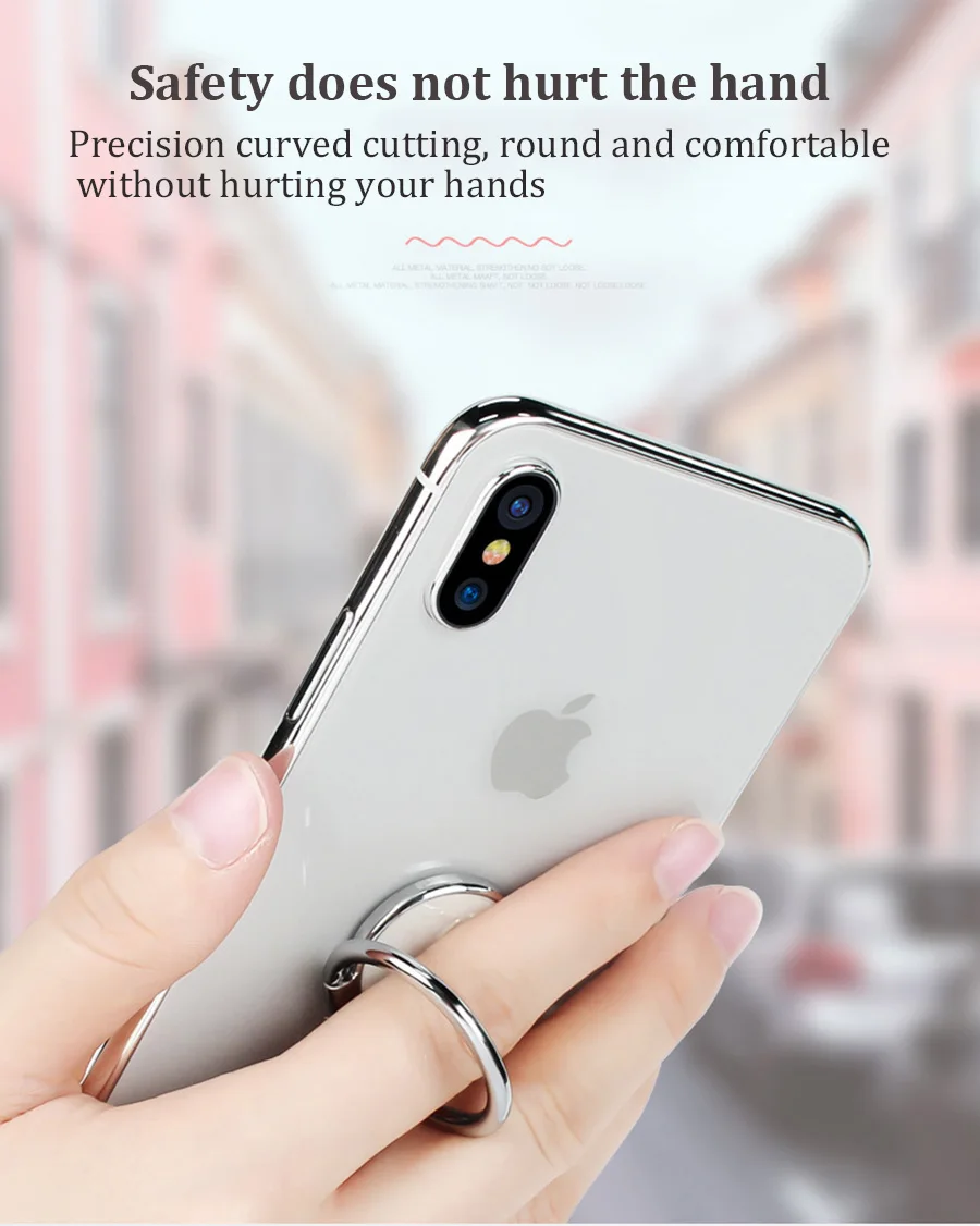 Универсальный держатель для телефона для iPhone X XS Max Xiaomi Redmi Note 7 металлическая подставка для мобильного телефона с кольцом на палец для huawei P20 Lite samsung