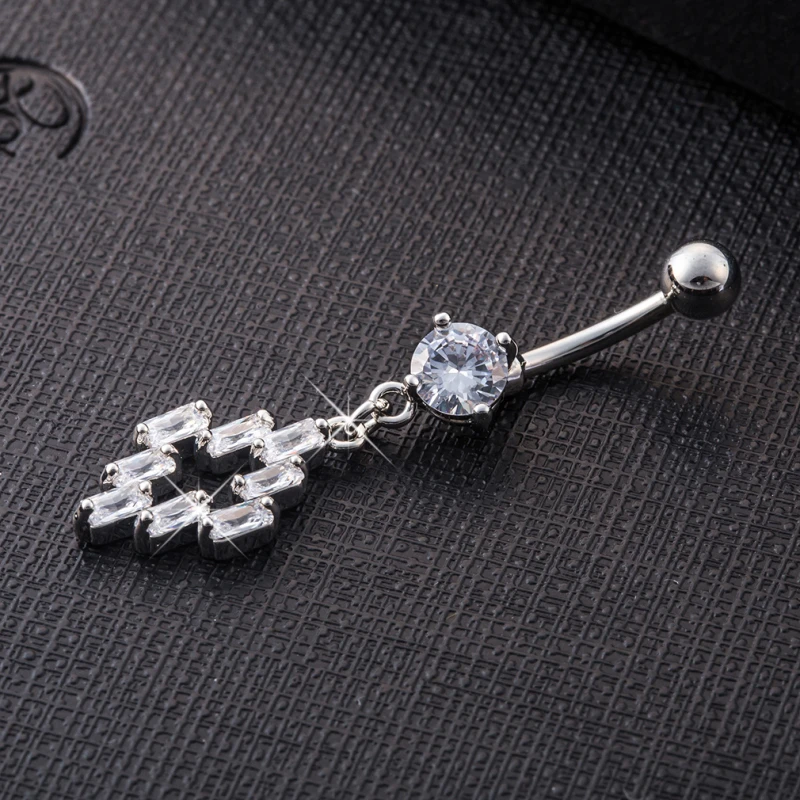 Модное ювелирное изделие для тела белый золотой цвет AAA + Прозрачный большой