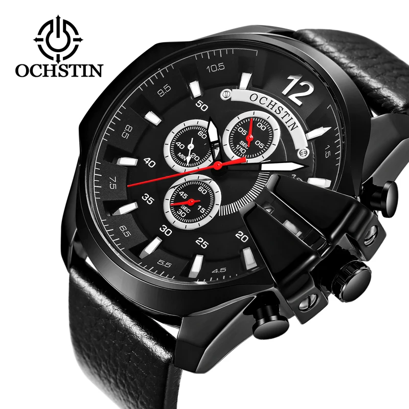 

OCHSTIN Mens Sports Analog Watch 2019 Luxury Hand Brand tactical Modern Big Wristwatch Unique Chronograph For Man Gifts Clock