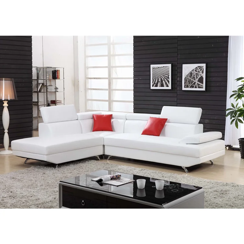 Итальянский дизайн большой размер l образный угловой диван из натуральной