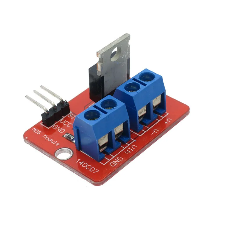 Бесплатная доставка! 5 шт./лот 0 24 В верхняя кнопка Mosfet IRF520 MOS модуль драйвера для