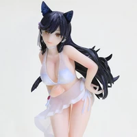 anime 20cm game azur lane atago cat ear swimwear version garage resin kit 16 pvc action figure model toys