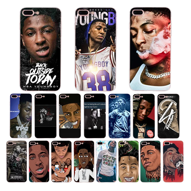 Мягкий силиконовый чехол для телефона Youngboy iPhone XS MAX XR черный 6 7 8 plus 5 5s 6s se Apple X 10 из