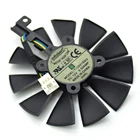 Вентилятор Охлаждения видеокарты T129215SU, 87 мм, 4 контакта, для ASUS R9 390, 390X, RX580, GTX 980Ti, 960G, 970, 1060, GTX1070, 1080TI