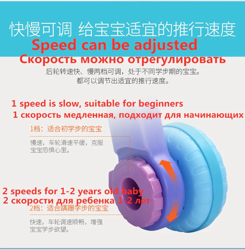 Высокое качество, детские ходунки, игрушки, многофункциональные, для малышей, на колесиках, сидя на стойке, ABS, музыкальные ходунки с регулируемым винтом для малышей