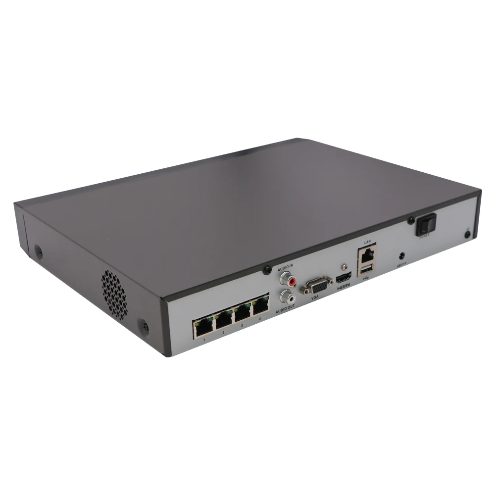 Hikvision-HiLook 4/8 CH PoE NVR H.265 4K 8MP HDMI/VGA ONVIF сетевой видеорегистратор ip-камера система видеонаблюдения NVR-104/108MH-C/4 P(8 P