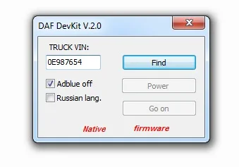 Настройка DAVIE для Daf|daf cf|daf truckdaf black |