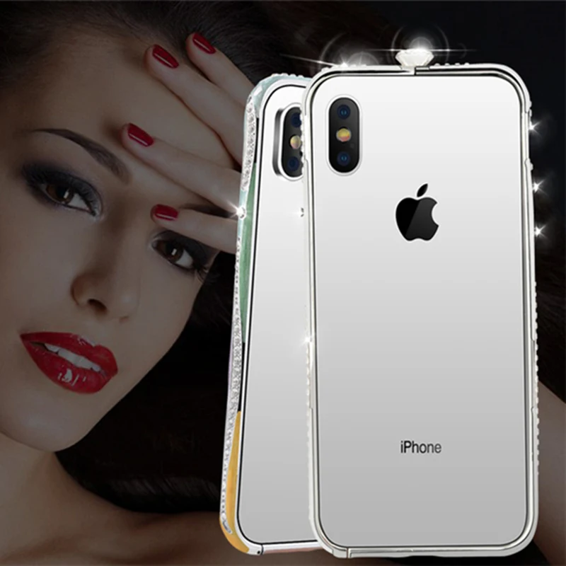 Блестящие стразы бампер чехол для iPhone 11 XS Max XR X 8 7 6 S Plus чехол s диаманта Bling «любящее сердце» с декоративной металлической пряжкой и Алюминий рамка