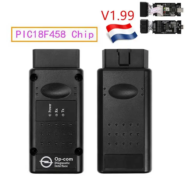 op com V1.99 с PIC18F458 FTDI op-com OBD2 автоматический диагностический инструмент для Opel OPCOM шина сети локальных контроллеров V1.7 может быть обновление вспышки