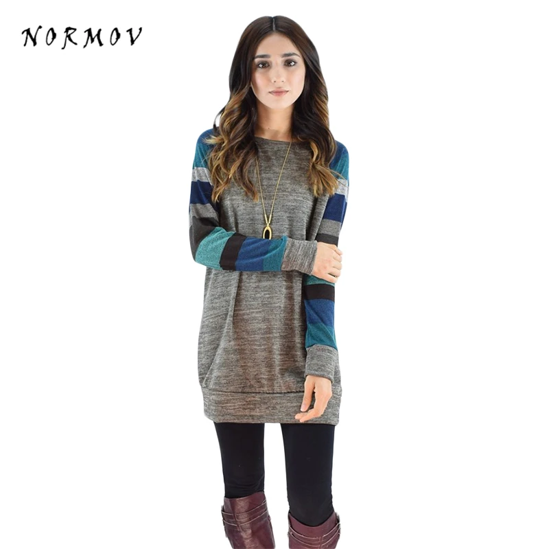 NORMOV Pullover пуловер свитер женский с цифровой печатью трикотажная легкая одежда