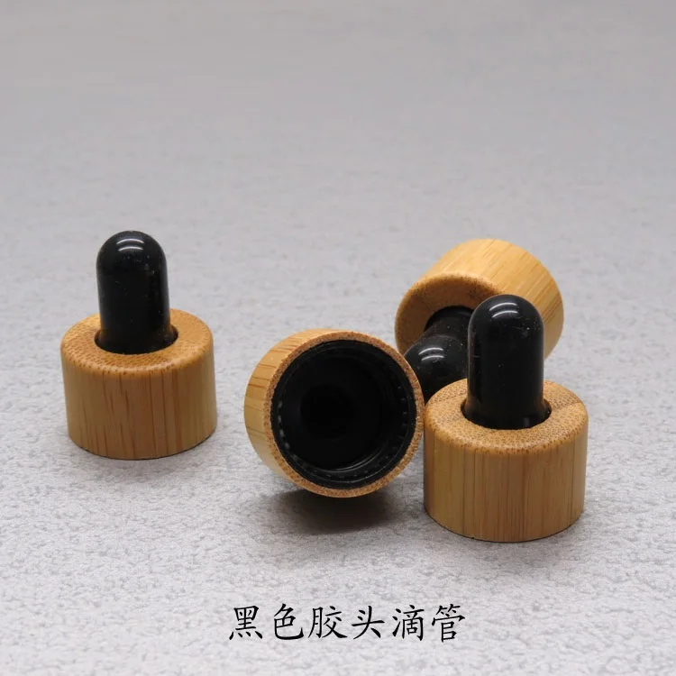 Бесплатная доставка 18/410 100 шт./лот бамбуковая белая/черная капельница крышка