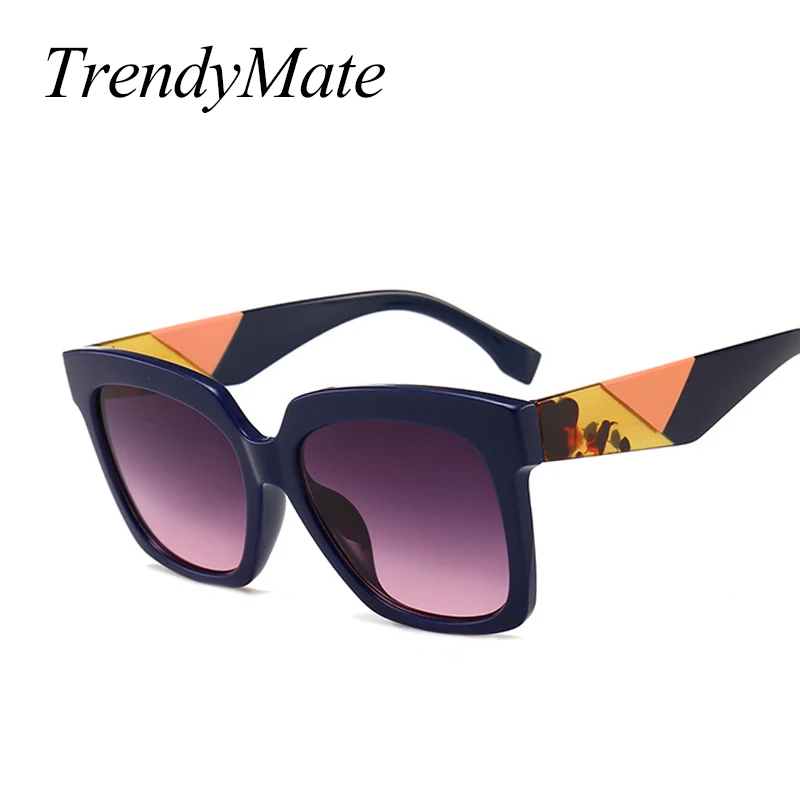 Солнцезащитные очки Квадратные для мужчин и женщин разные цвета вождения синие