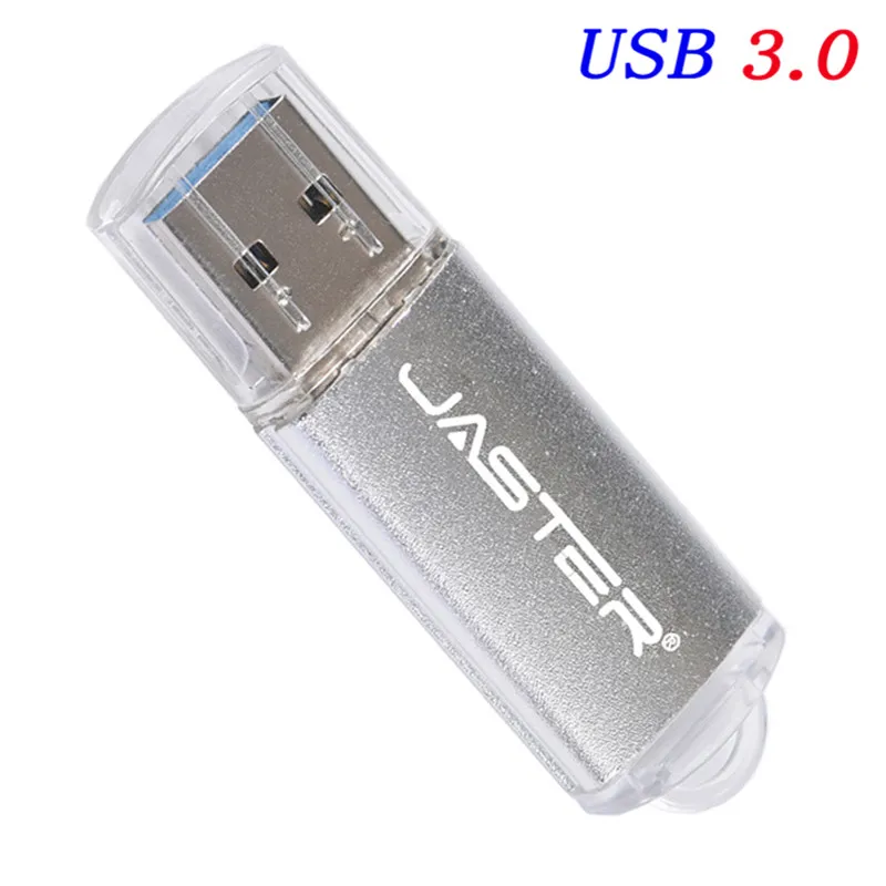 Silver JASTER USB 3,0, usb флеш-накопитель в форме зажигалки, Модный Цветной чехол, 4 ГБ, 8 ГБ, 16 ГБ, 32 ГБ, 64 ГБ, usb флешка, коммерческая флешка, подарок - Цвет: Silver