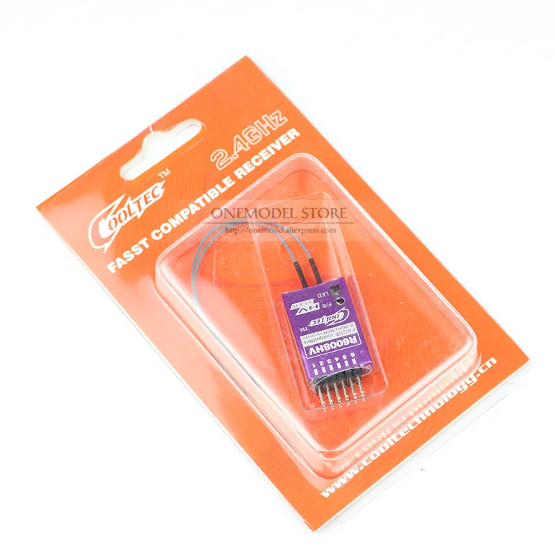 Cooltech RFA04 R6008HV/RFA-04 R6008-HV 2,4G 4/6Ch с металлической оболочкой, совместимой с FUTABA FASST T8FG 14SG