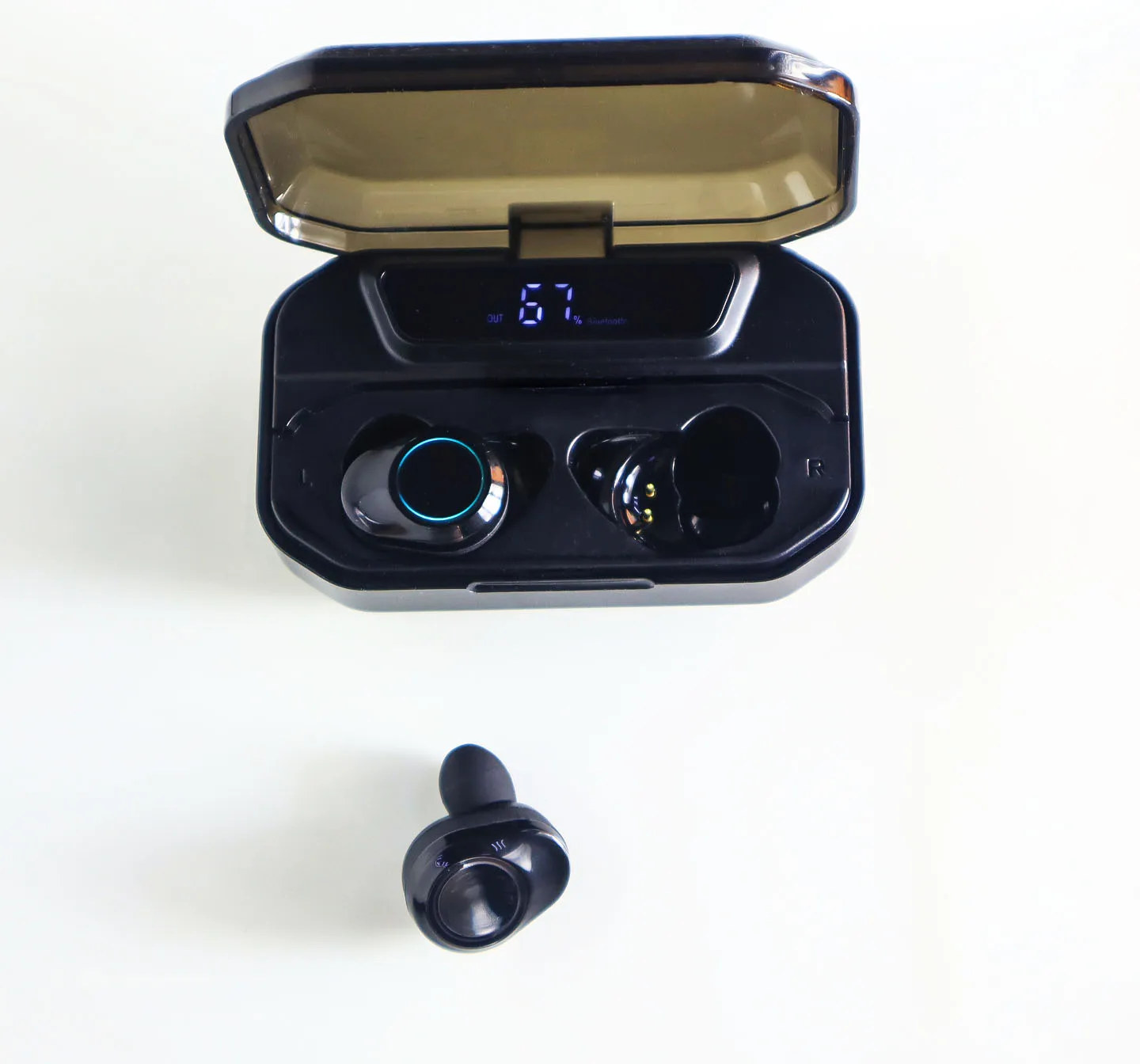G02 TWS 5,0 Bluetooth беспроводные наушники 6D стерео Bluetooth наушники IPX7 водонепроницаемый Сенсорный контроль 3300 мАч светодиодный умный внешний аккумулятор