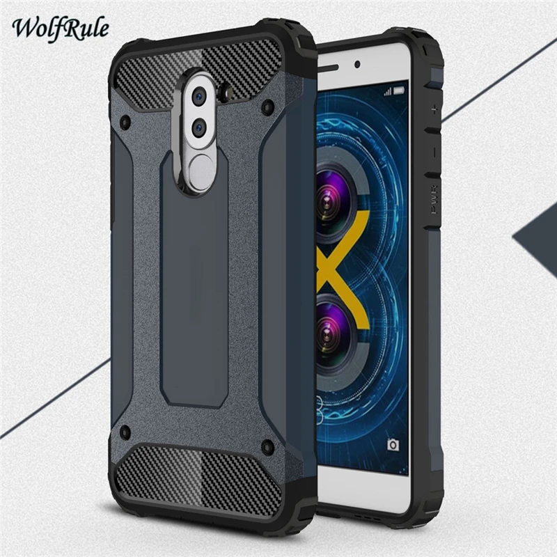 WolfRule чехол для Huawei Honor 6X противоударный защитный накладка из ТПУ и ПК телефона 5