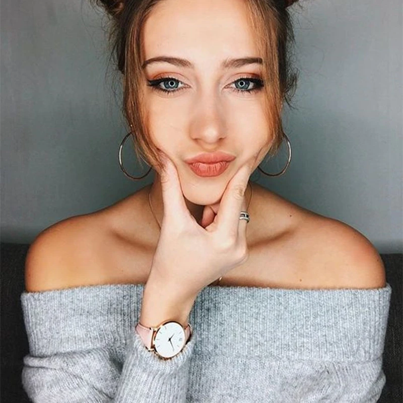 Новые Модные Простые Женские часы женские повседневные кожаные кварцевые часы женские часы Relogio Feminino Montre Femme Zegarek Damski