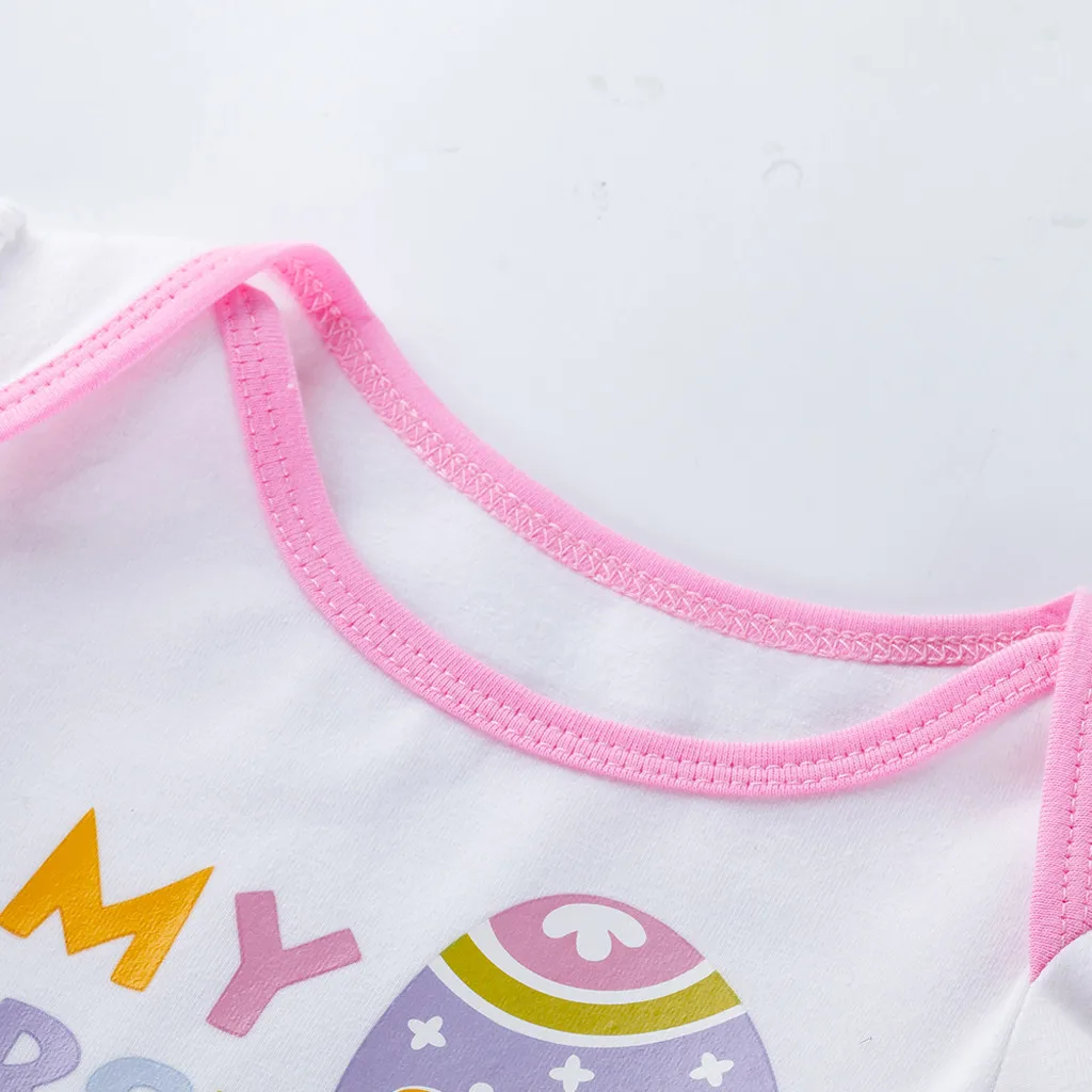 SAGACE 3PCs Newborn Baby Girl Princess Tutu Sets Summer Clothes Toddler Easter Eggs T Shirt + Dress For Clothing | Мать и ребенок