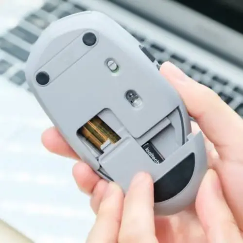 Logitech Gray M590 Бесшумная беспроводная Bluetooth мышь двойной режим нано приемник без