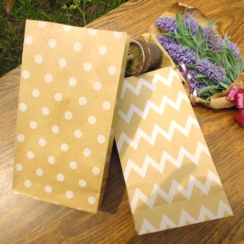 PATIMATE крафт бумажные пакеты свадебные коробки для конфет печенья напечатанные