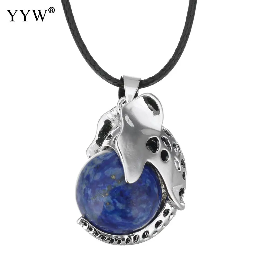 Collier Mix Color Elephant Pendant Necklace Natural Stone Choker Sale Leather Chain Necklaces Cute Gifts for Mother Gift | Украшения и
