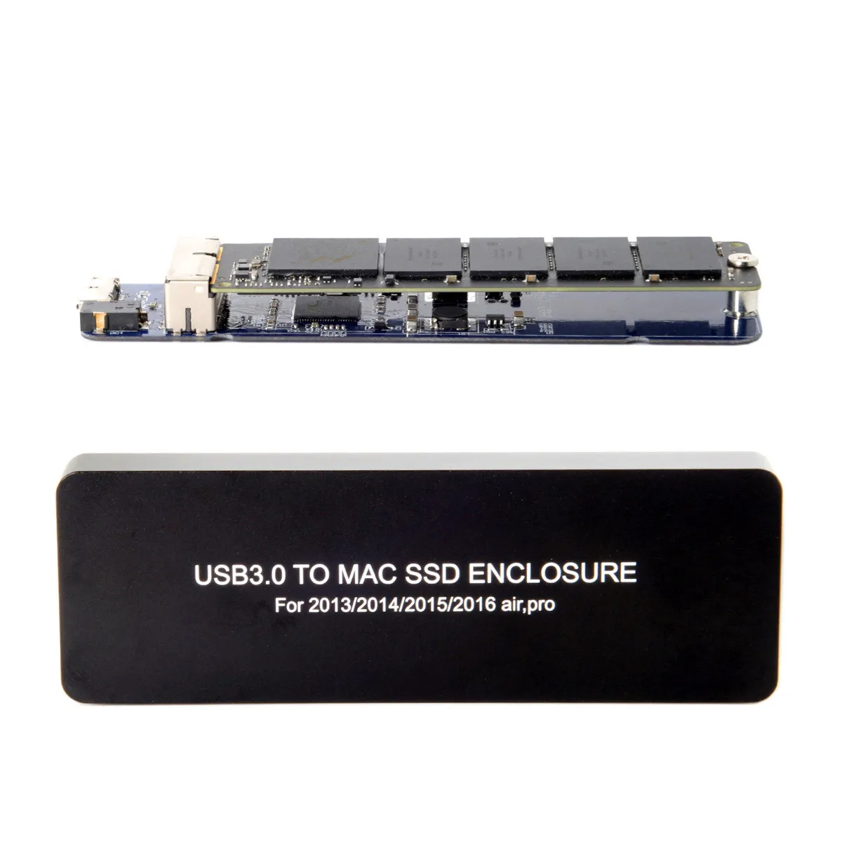 Jimier Mac book Air Pro 2013 2014 2015 2016 SSD портативный чехол USB 3 0 до 16 + 12 Pin Мобильный Корпус HDD