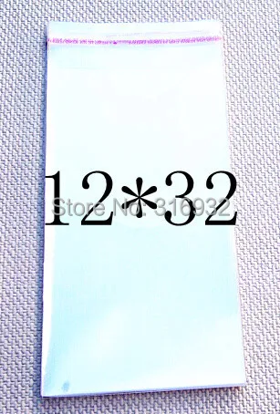 Прозрачный из целлофана с застежкой/BOPP/Полиэтиленовые пакеты ПВХ 12*32 см