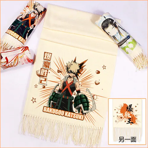 Style 1 Natsume Yuujinchou Шарф Аниме для женщин мальчиков девочек имитация кашемира осень зима теплый с кисточками шарф шаль мягкая теплая упаковка подарок - Цвет: Style 1