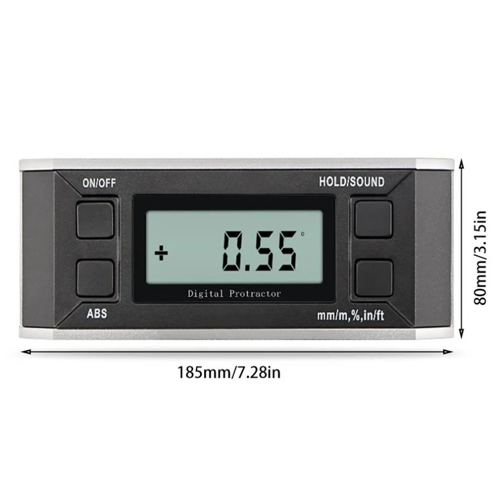 Мини цифровой транспортир точный Инклинометр электронный угломерный инструмент