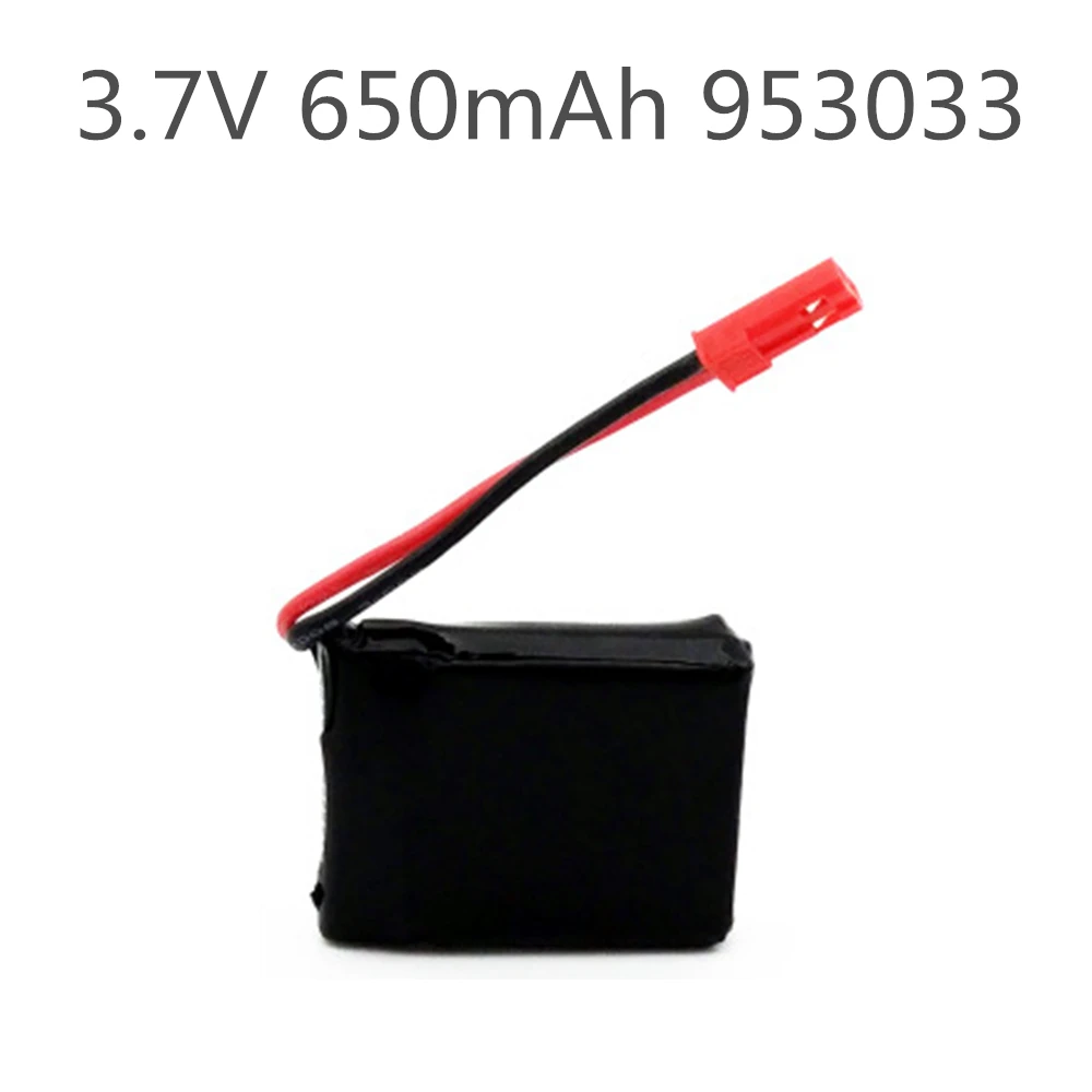 

1pcs 3.7V 650mAh LiPo Battery for X8TW X8T Q1012 Q9 Remote Control airplane RC Spare Parts JST connector 953033