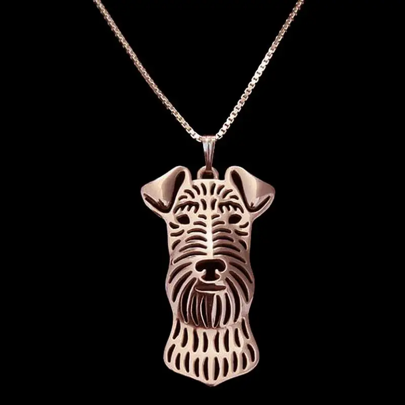 

Women's Metal Dog Pendant Necklaces Lovers Airedale Terrier Necklaces Drop Shipping