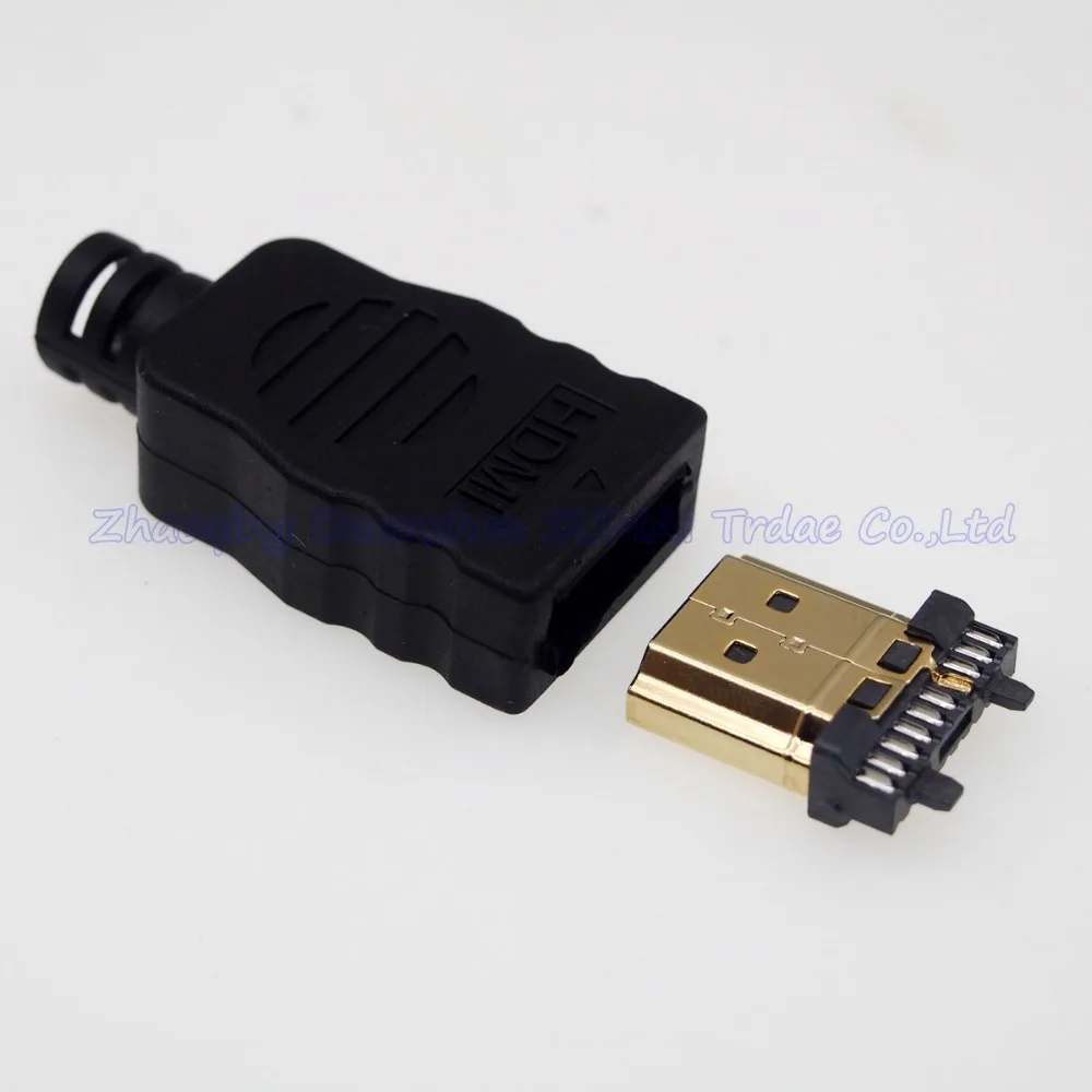 65 компл. Высокое качество позолоченный HDMI разъем спаянное соединение