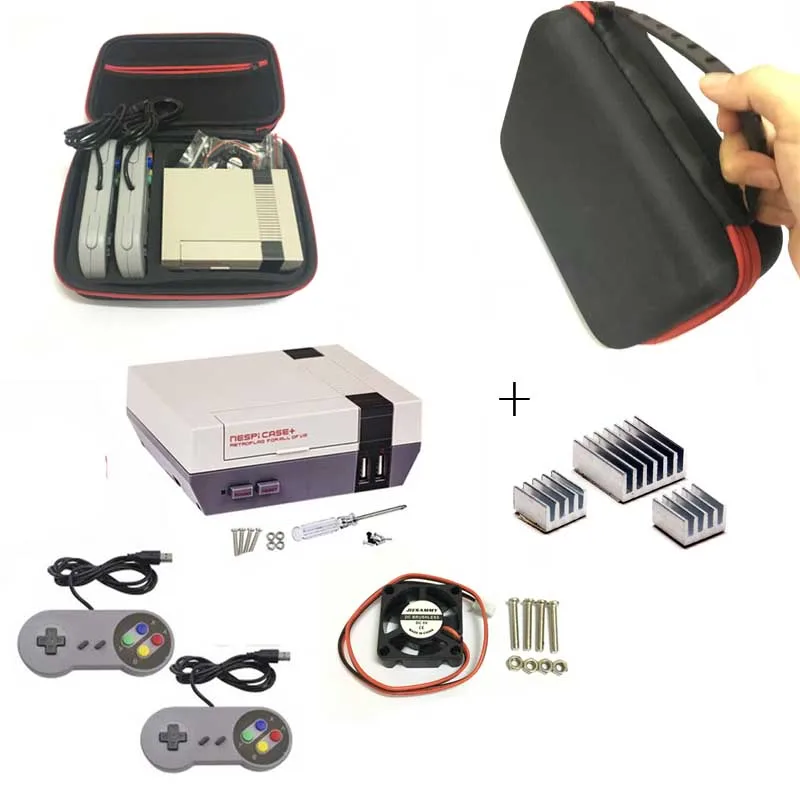 1 компл. Mini NESPI чехол посылка Raspberry Pi 3 2 B + NES Classic для RetroPie 3/2/B +|Аксессуары