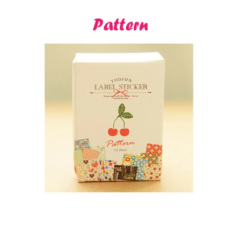 52 шт./кор. дневник планировщик Знак наклейки шаблонный календарь цветок