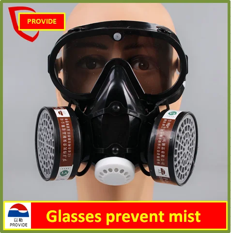 

high quality respirator dust gas mask black pesticides paint full face respirator One type protective mask
