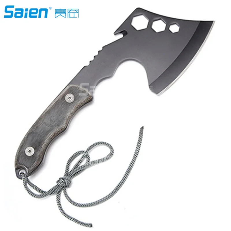 

Survival Hatchet: Hand Held Camping Axe with Full Tang & Sheath - Ideal Tool for Outdoor Tactical Use & Hunting