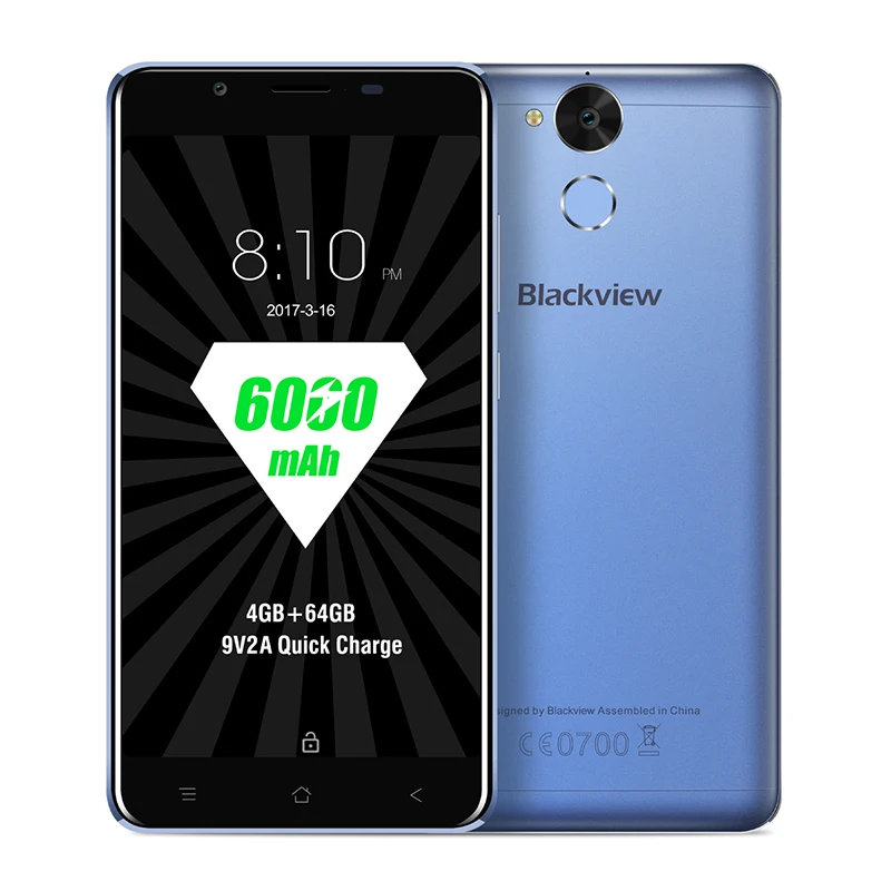 Оригинал Blackview P2 MTK6750T Octa Core Android 6 0 Мобильный телефон 5 дюйма сотовый 4G Оперативная