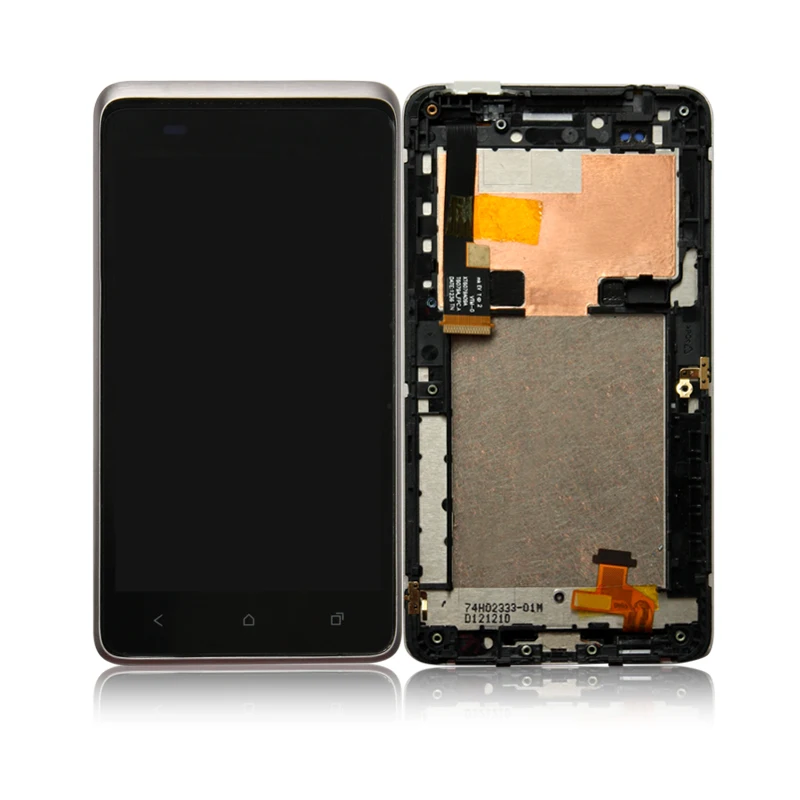4 3 &quotдля htc Desire 400 ЖК экран с сенсорным дигитайзером в сборе для lcd + рамка запасные