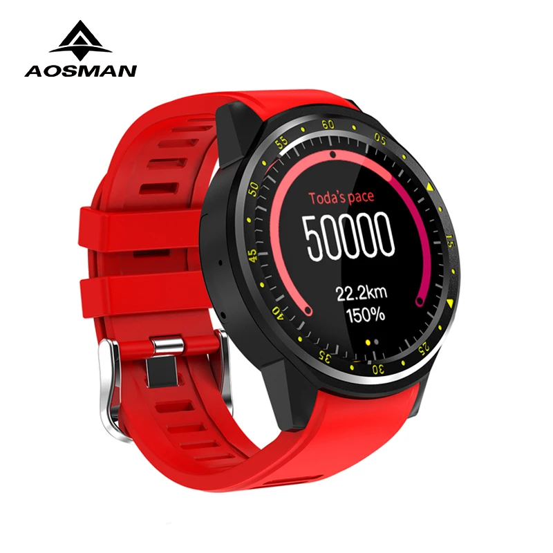 AOSMAN F1 смарт часы с камеральным монитором сердечного ритма gps Bluetooth 240*240 Sim карты