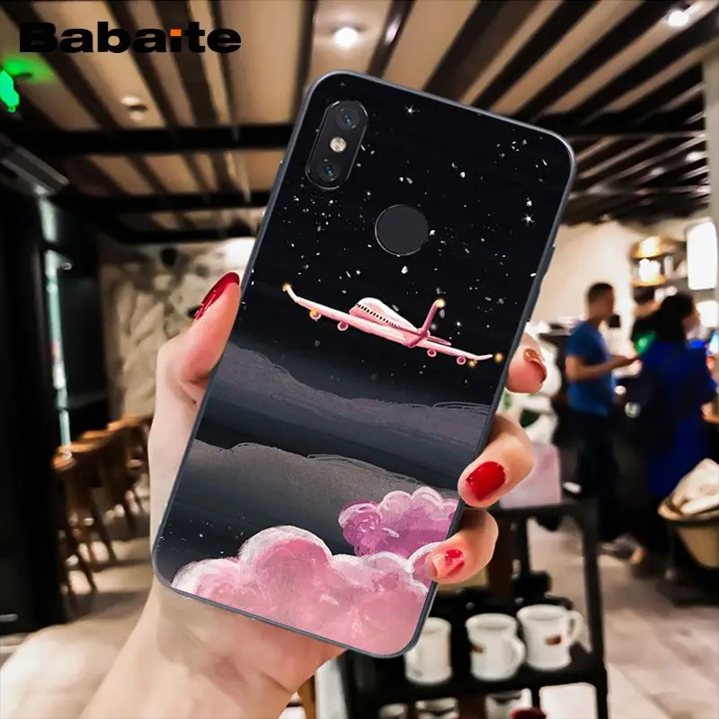 Babaite белый луны и звезд Космос астронавт чехол для телефона для Xiaomi MiA1 A2 lite F1 Redmi8 6A 4X 5Plus S2 Note7 8Pro 5A 7A
