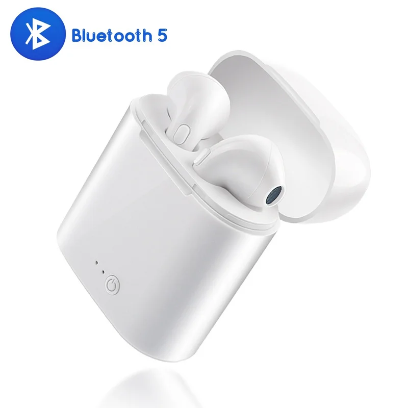 Мини вкладыши Bluetooth одиночный Heatset с микрофоном зарядная коробка для всех