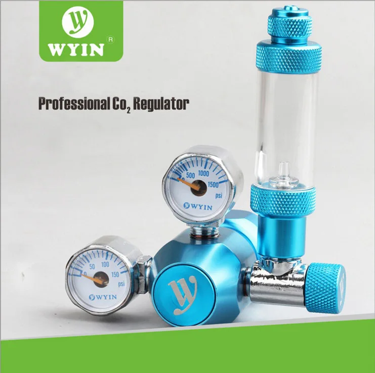 110v 220v Aquarium CO2 Regulator W21.8 CGA320 Interface Check Valve Bubble Counter Magnetic Solenoid | Дом и сад