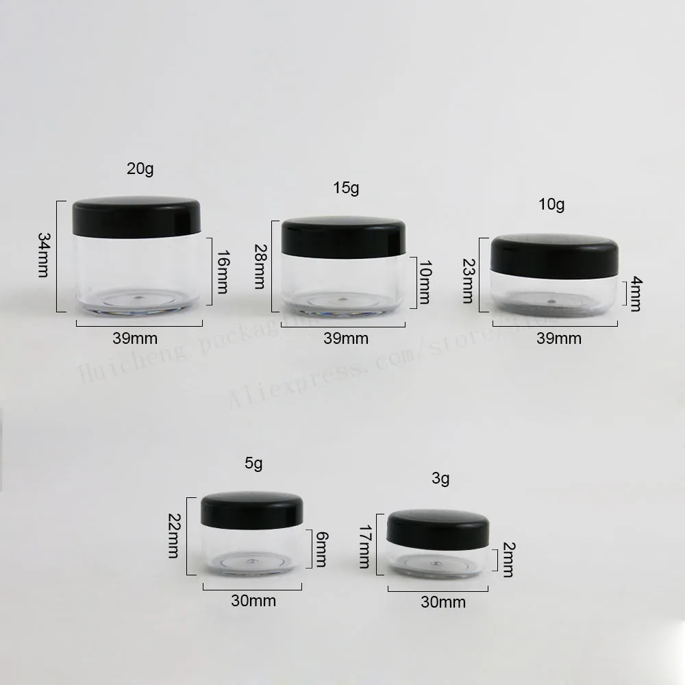 100 x 3G 5G 10 г 1 20 косметические баночки горшок коробка для маникюра бусины хранения