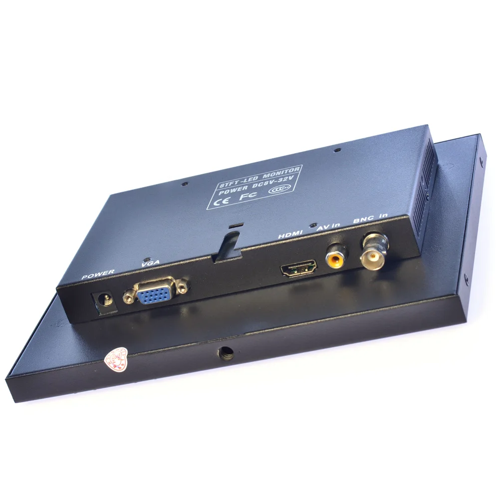 8 &quotдюймовый ЖК экран цветной монитор HD HDMI VGA BNC av дисплей пульт дистанционного