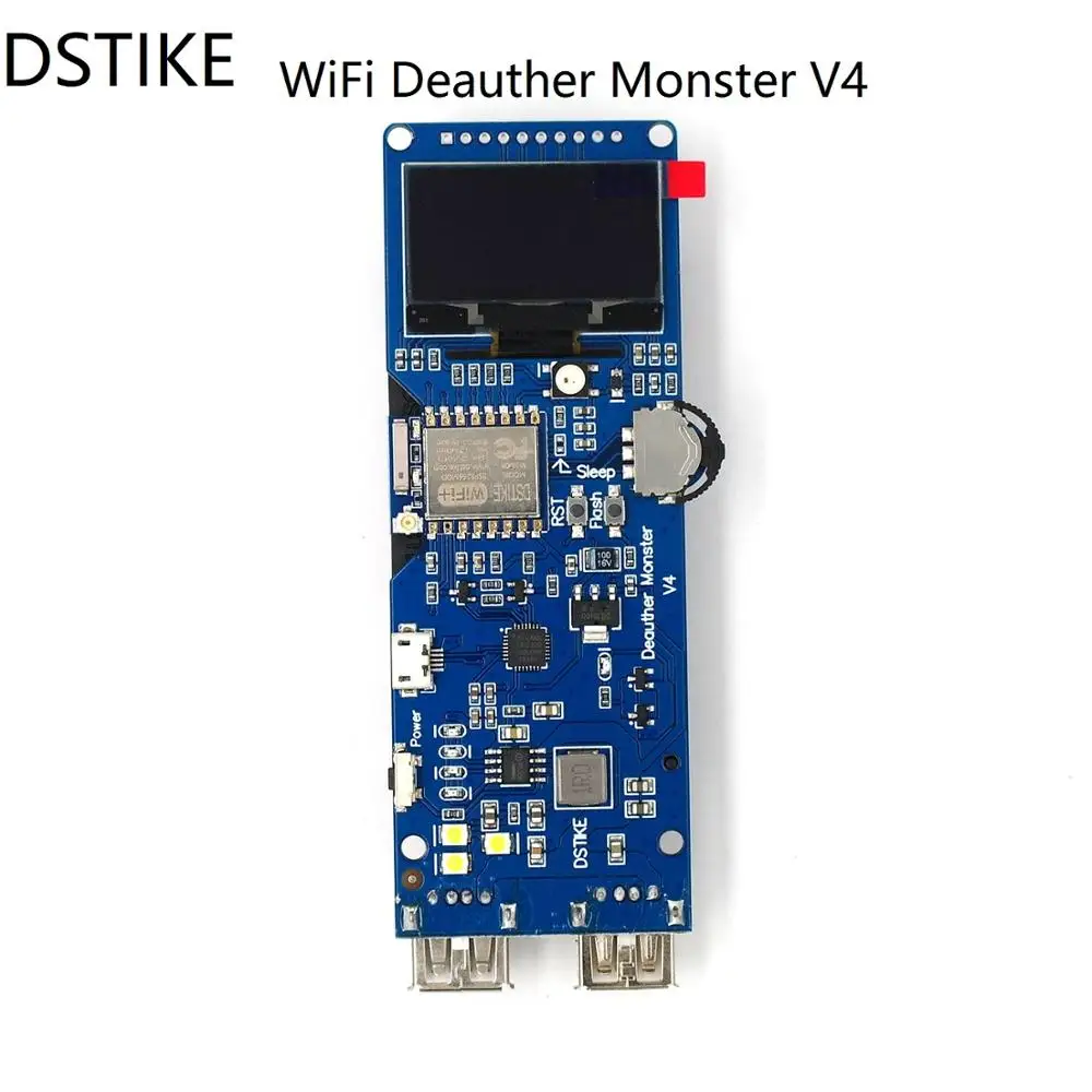 DSTIKE WiFi Deauther Monster V4 | ESP8266 18650 макетная плата | Обратная Защита | антенна | Чехол | внешний аккумулятор | 5 в 2A