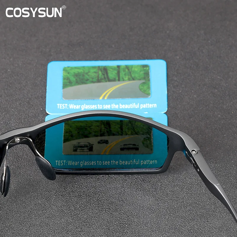 Солнцезащитные очки COSYSUN Мужские поляризационные алюминиевые спортивные