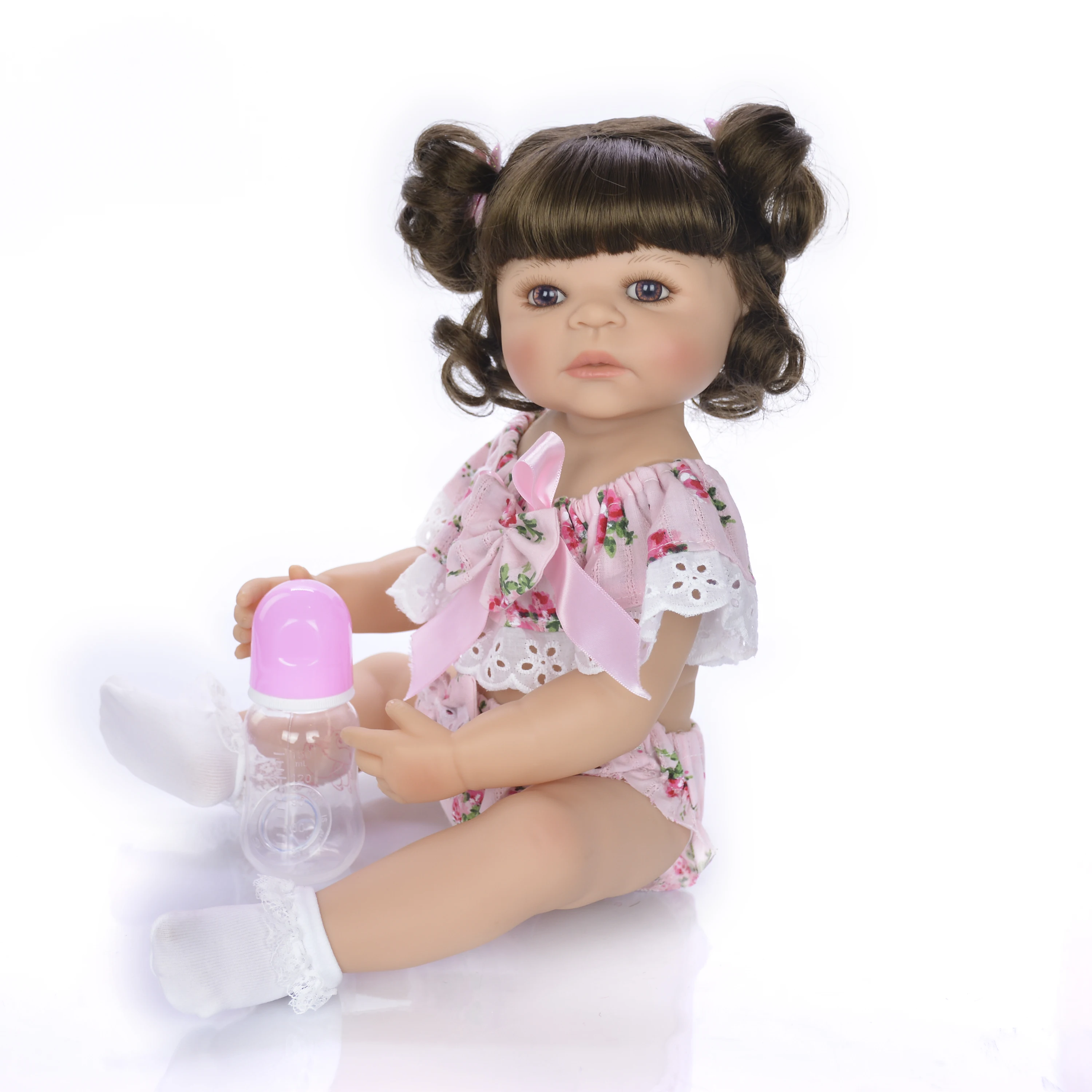KEIUMI 22 дюймов ребенок Возрожденный силикон полный тело девочка Boneca Reborn 55 см